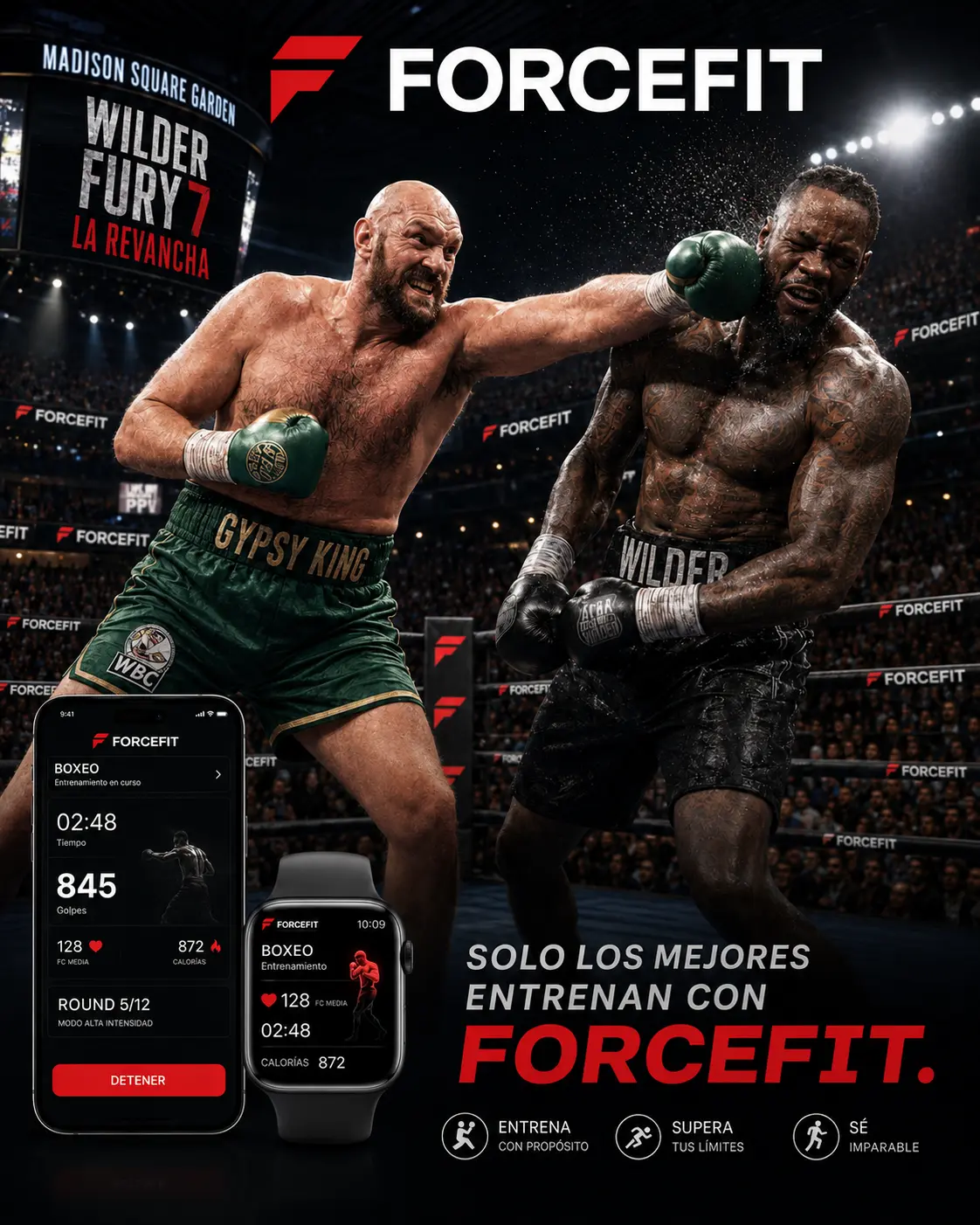 Sesión de boxeo con coach verificado de ForceFit
